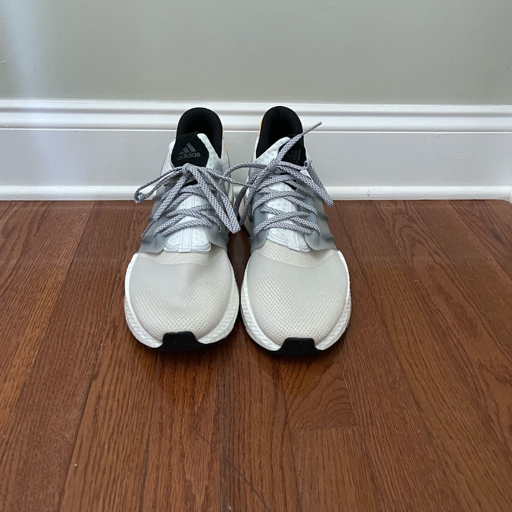 NWOB Adidas x PLR Boost "Silver Pebble" Men's Sneakers - Size 13 - Picture 2 of 13